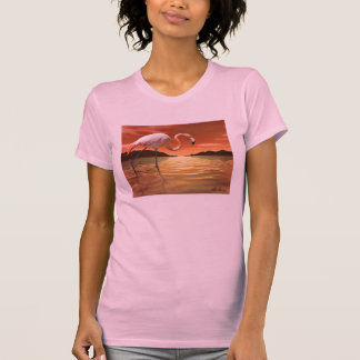 T-shirt rose de Flamant rose de la Floride
