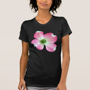 T-shirt rose de fleur de cornouiller