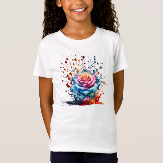 T-Shirt Rose DE GLACE DRIP DROP STYLÉ PAR TRREAL SHIRT (Devant)
