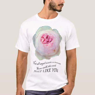 T-shirt Rose de jardin anglais Earth Angel jardinage rose