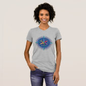 T-shirt Rose de Kayak Compass (Devant entier)