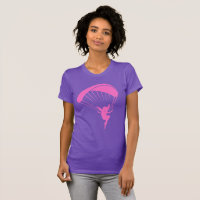 T-shirt rose de lutin de parapentisme