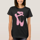 T-shirt rose de pantoufles de ballet (Devant)