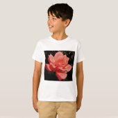 T-shirt rose de pêche et détritus (Devant entier)