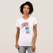 T-shirt Rose de Purrfectly (Devant entier)