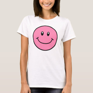 T-shirt Rose de sourire 0001 de chemise de visage