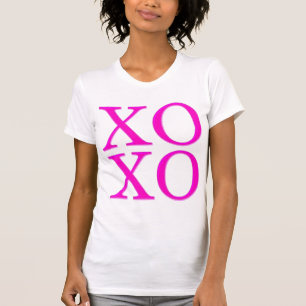 T-shirt Rose de XOXO/Neon/manuscrit moderne de brosse