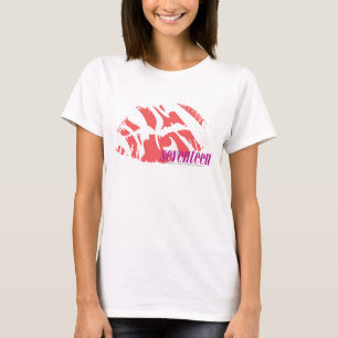 T-shirt Rose de zèbre