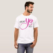 T-shirt Rose d'individu de Yo de festin (Devant entier)