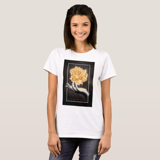 T-shirt Rose d'or (Devant entier)