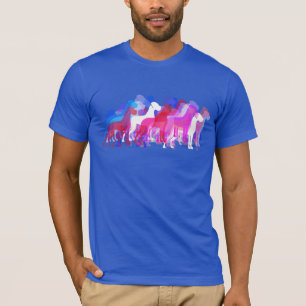 T-Shirt rose du groupe des Grands Danois modernes