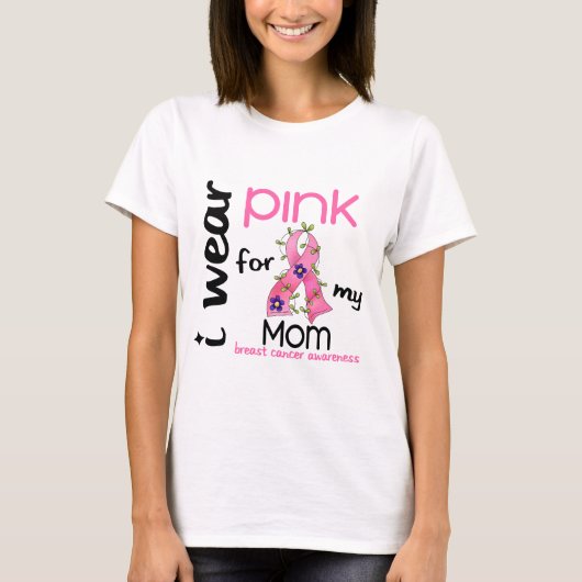 T-shirt ROSE d'USAGE du cancer du sein I POUR MA MAMAN 43 (Devant)