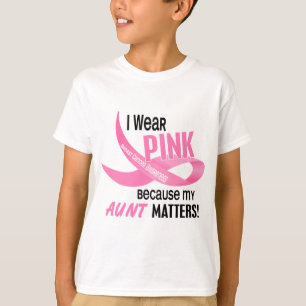 T-shirt ROSE d'USAGE du cancer du sein I POUR MA TANTE