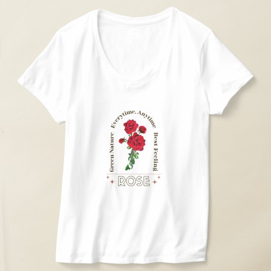 T-shirt Rose Elegance (Poser)
