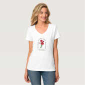 T-shirt Rose Elegance (Devant entier)