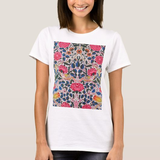 T-shirt Rose et Bird, William Morris (Devant)