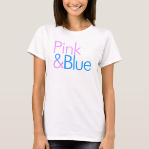T-SHIRT ROSE ET BLEU