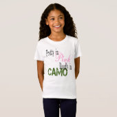 T-Shirt Rose et Camo (Devant entier)