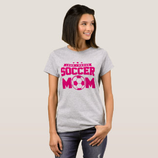 T-shirt Rose et Gris Loud Fier Soccer Maman