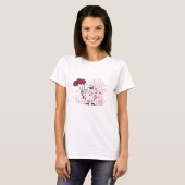 T-shirt Rose et heureux (Devant entier)