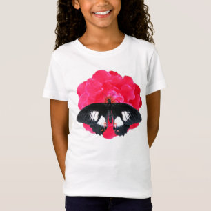 T-Shirt Rose et Swallowtail