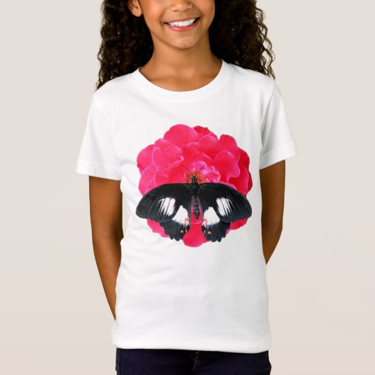 T-Shirt Rose et Swallowtail (Devant)
