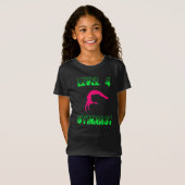T-shirt rose et vert de niveau 4 (Devant entier)