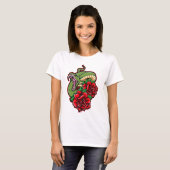 T-shirt Rose et Viper (Devant entier)