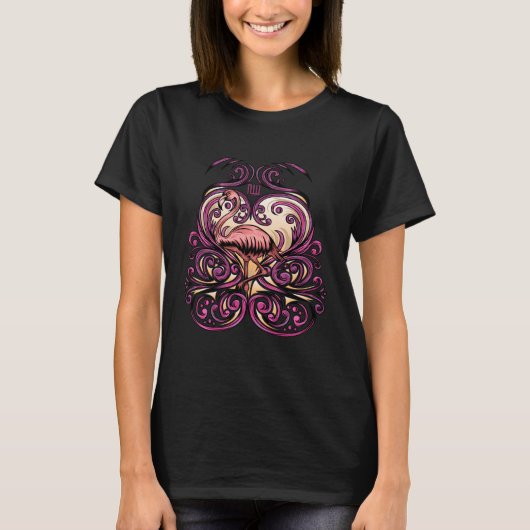 T-shirt Rose exotique (Devant)