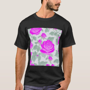 T-shirt Rose fantôme rose éthérée
