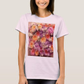T-shirt rose femme Bouquet de fleurs (Devant)