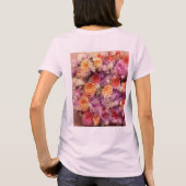 T-shirt rose femme Bouquet de fleurs (Dos)
