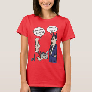 T-shirt rose femme Rant Cartoon