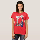 T-shirt rose femme Rant Cartoon (Devant entier)