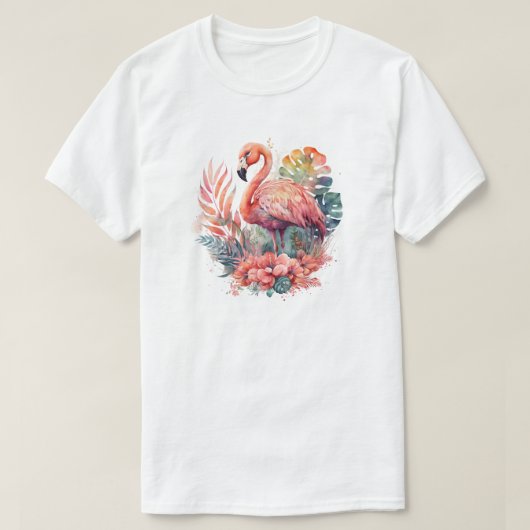 T-shirt rose Flamingo (Design devant)
