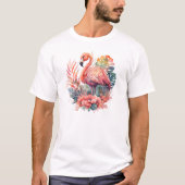 T-shirt rose Flamingo (Devant)