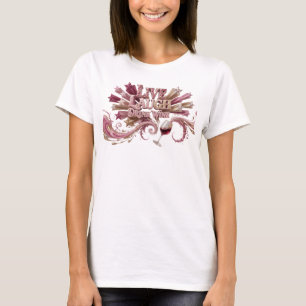 T-shirt Rose frappant EN DIRECT RIRE BOIRE DU VIN Motif ar