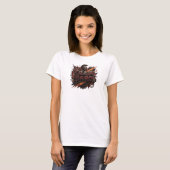 T-shirt rose frappant TRAIN HARD (Devant entier)