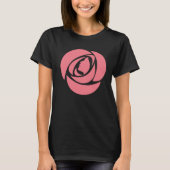 T-shirt Rose front Diversité Déclaration retour (Devant)