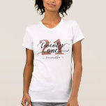 T-shirt Rose Gold 21st Birthday<br><div class="desc">Un verre de 21e anniversaire chic branché. Design avec or rose 21 ,  script de calligraphie 21 et un nom. Un cadeau branché pour 21 ans.</div>
