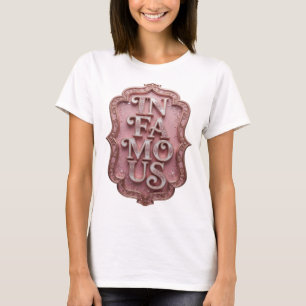 T-shirt Rose gras IN CÉLÈBRE Texte en Art 3D