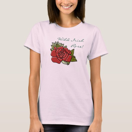 T-shirt Rose irlandais sauvage (Devant)