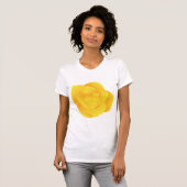 T-shirt Rose jaune (Devant entier)