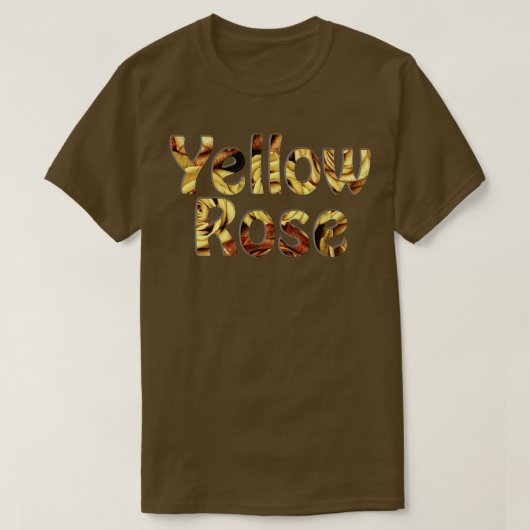 T-shirt Rose jaune (Design devant)