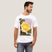 T-shirt Rose jaune (Devant entier)