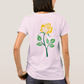 T-shirt Rose jaune personnalisable (Dos)