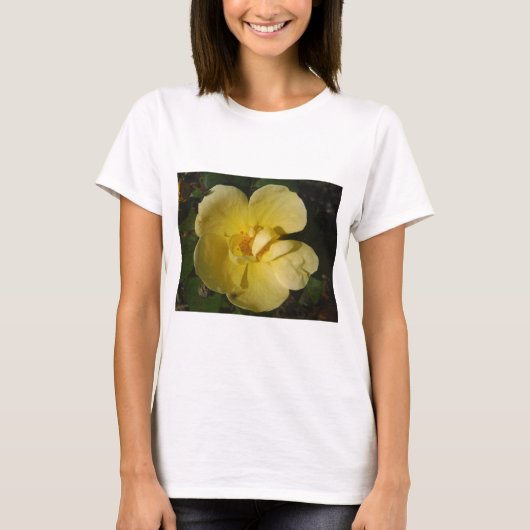 T-shirt Rose jaune sauvage (Devant)