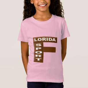 T-shirt rose jersey  fin CHOCOLAT  FLORIDA  SPORT 
