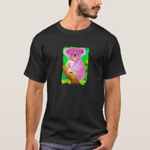 T-shirt Rose Koala Bear Australie Ai Généré Art Mignonne A