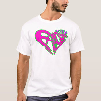 T-shirt Rose laid de coeur de faucon
